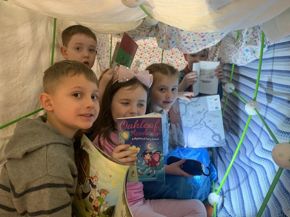 Senior Infants enjoying World Book Day 2026