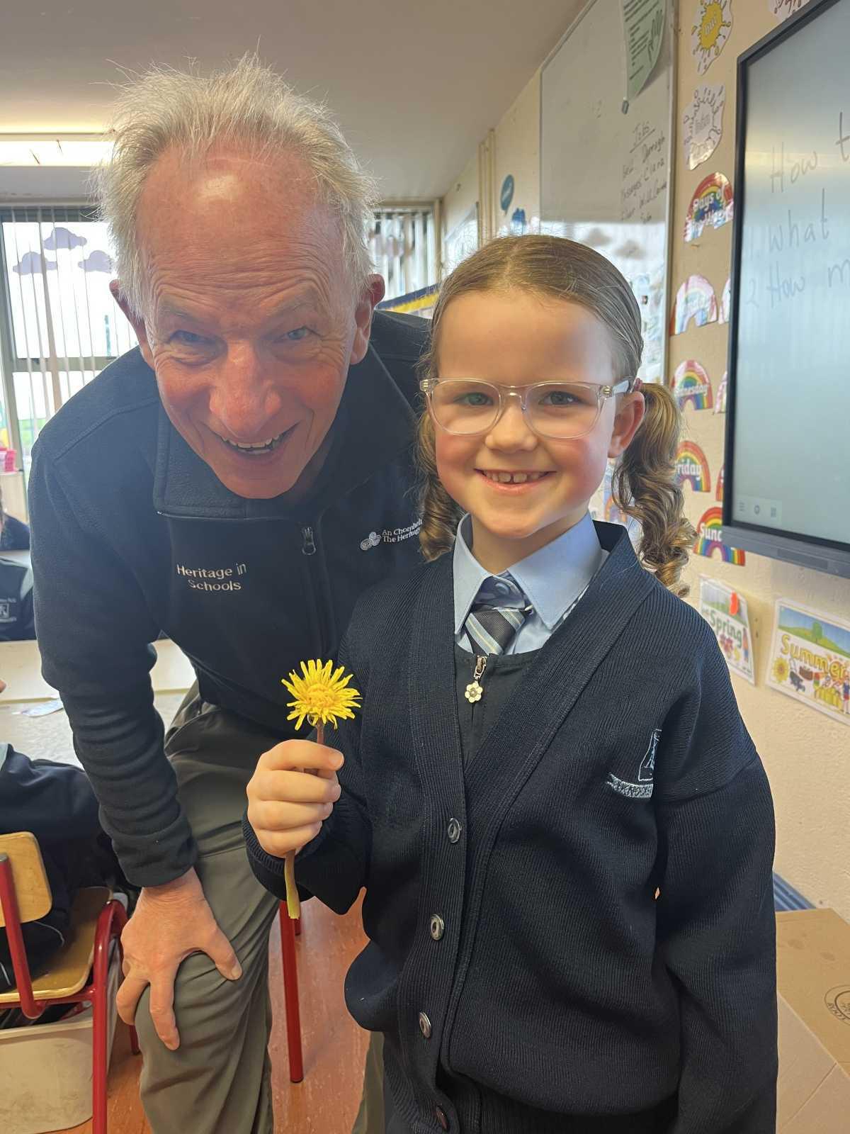 Geoff Hunt -Heritage in Schools Visit -WildFlowers 