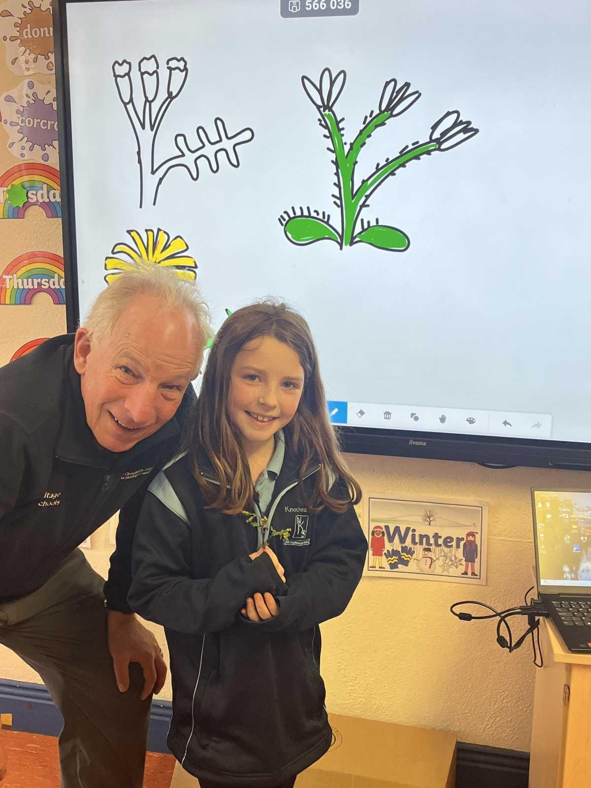 Geoff Hunt -Heritage in Schools Visit -WildFlowers 