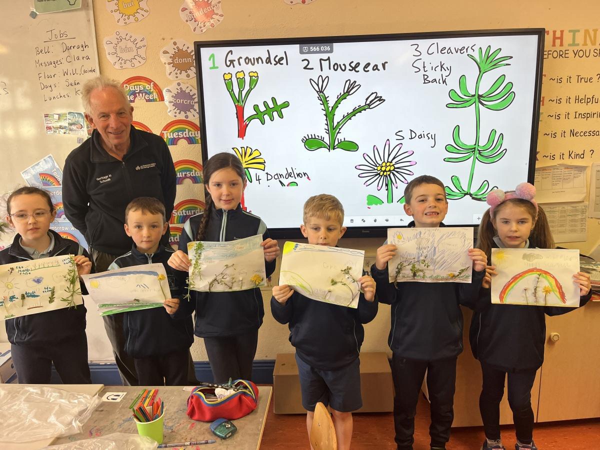 Geoff Hunt -Heritage in Schools Visit -WildFlowers 