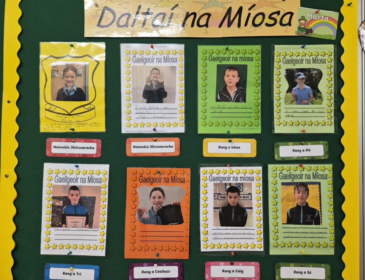 Maith sibh go léir a pháistí - Daltaí na Míosa agus Gaeilgeoirí na Míosa do Mhárta