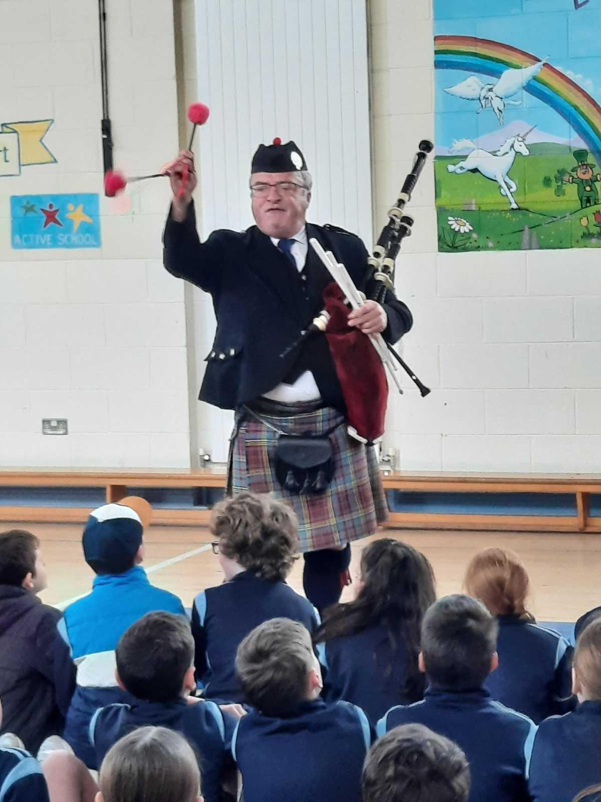 Philip from the City of Limerick Pipe Band 