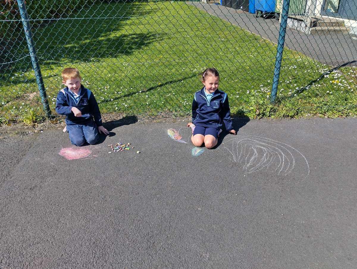 Art outside today!