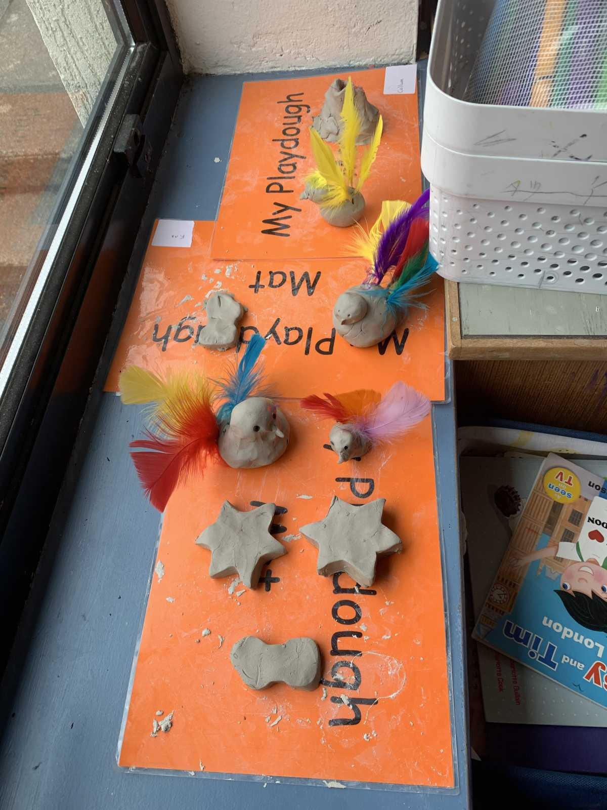 Clay - making and painting our little birdies!!!