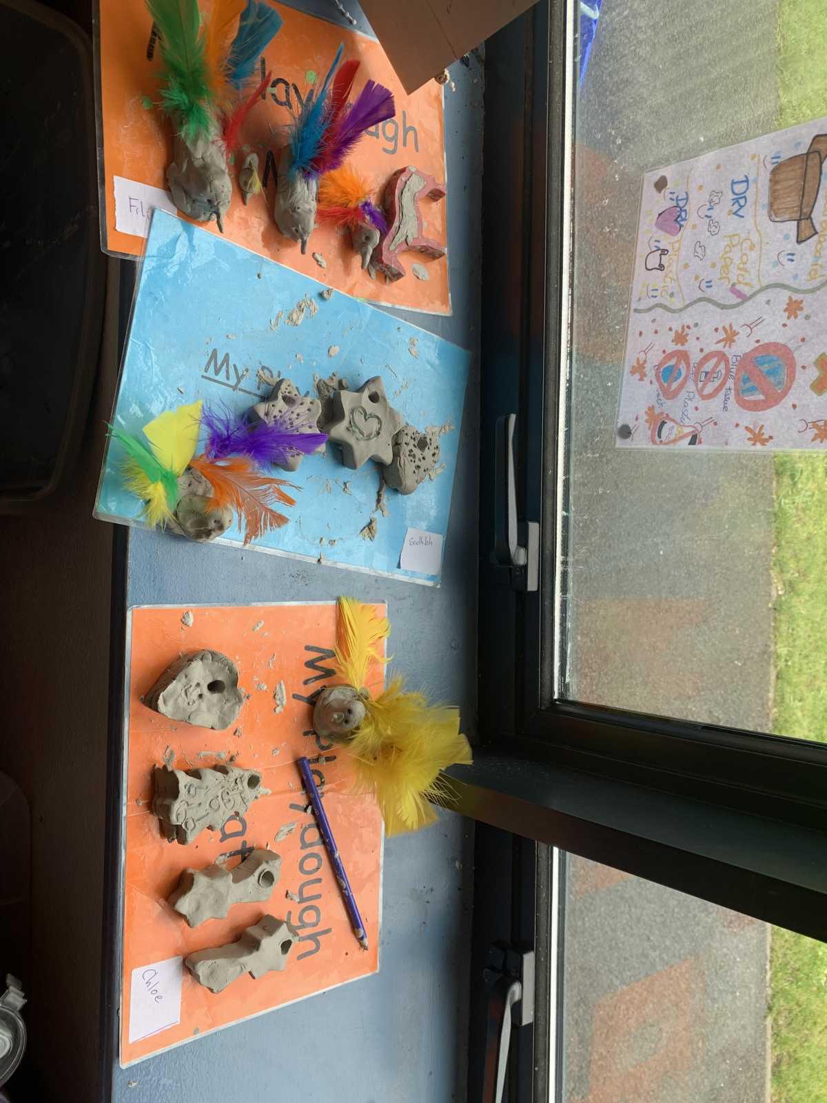 Clay - making and painting our little birdies!!!