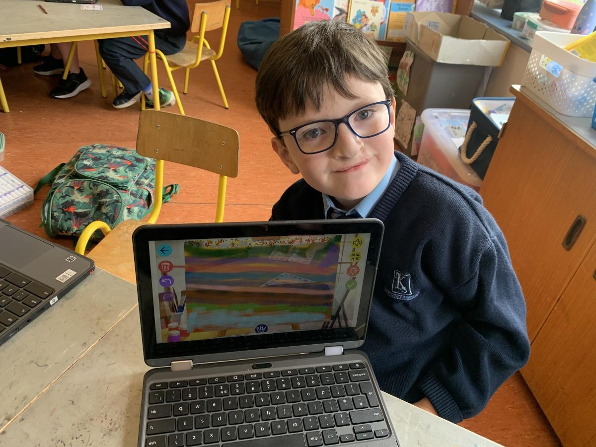 Chrome Book Painting !!