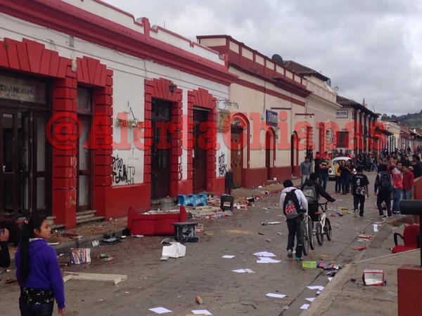 San Cristóbal de las Casas después de los incidentes 