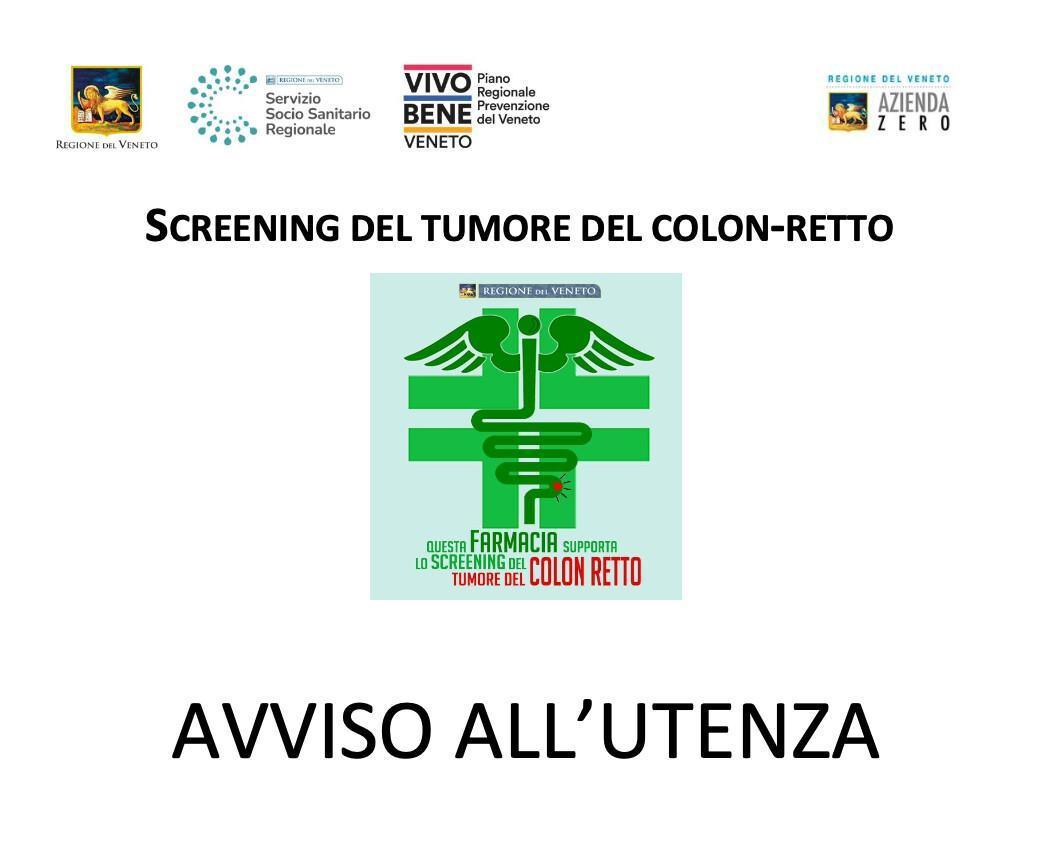 Avviso: Screen Tumore Colon-Retto
