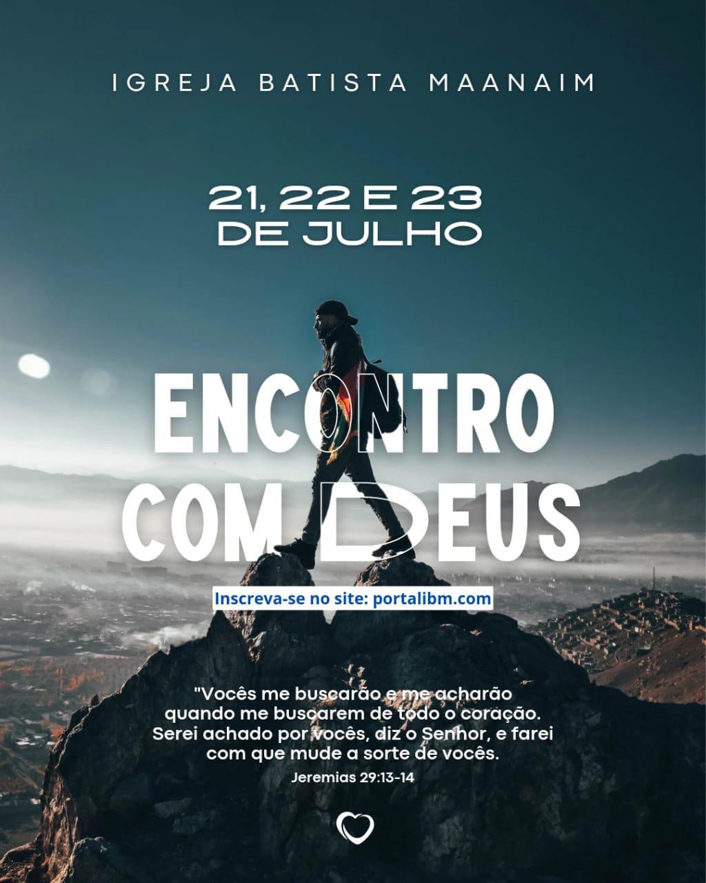 Encontro com Deus 21 à 23 / 07