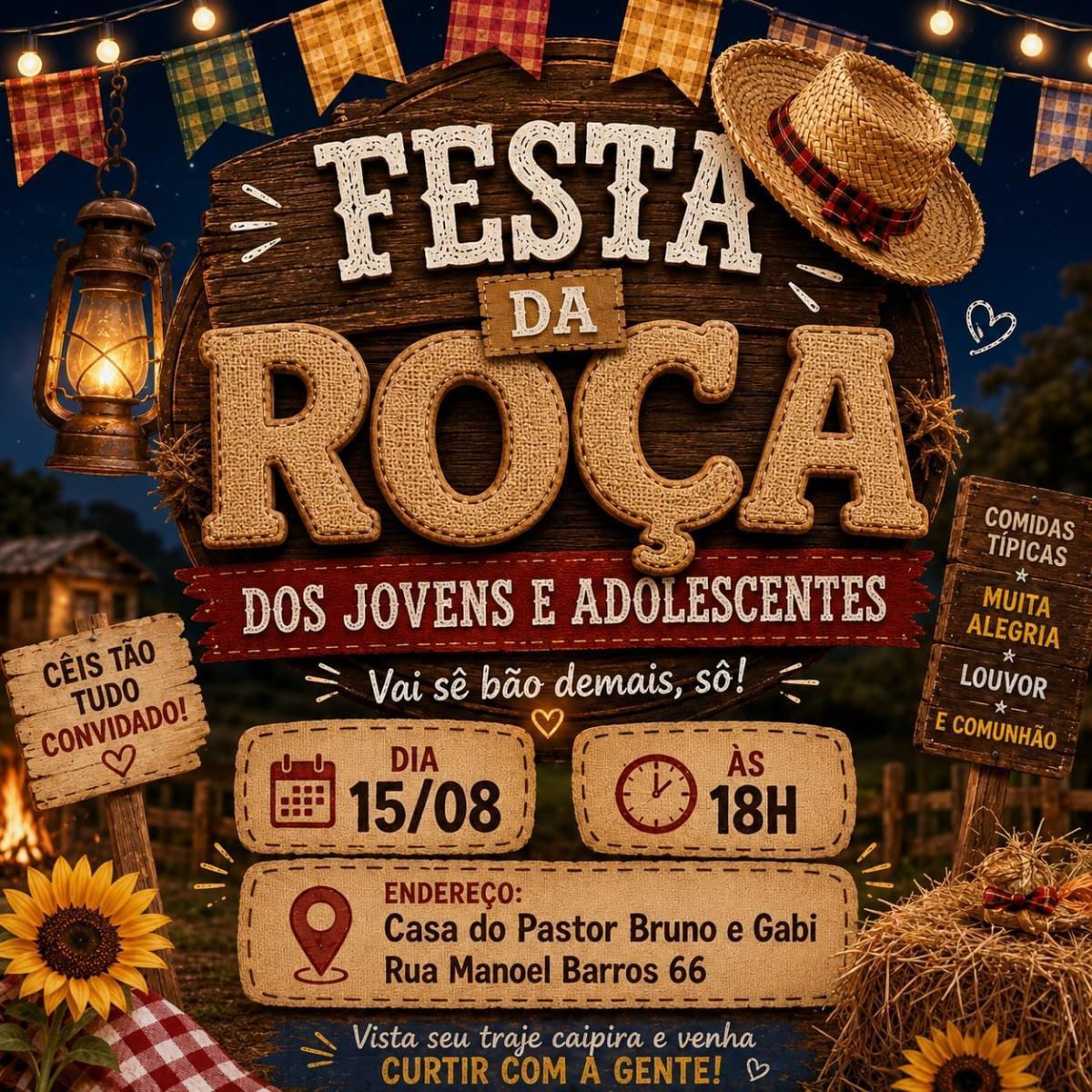 Festa da Roça RL Maanaim - 15 de Agosto de 2026