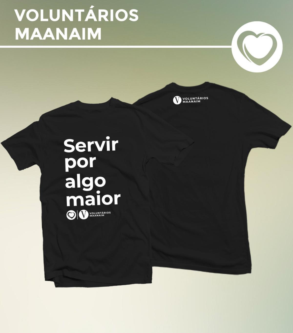 Encomende sua Blusa dos Voluntários Maanaim