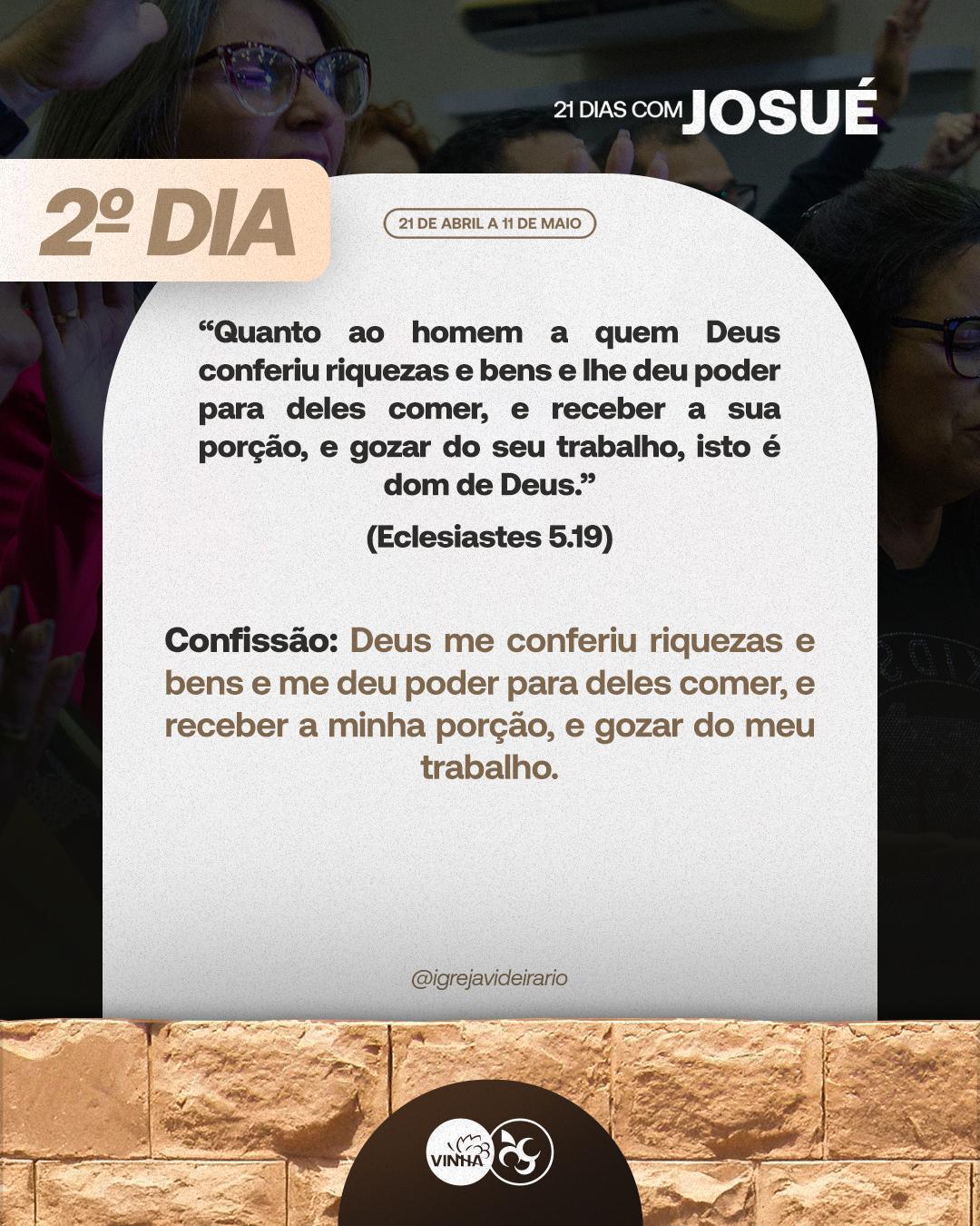 Dia 2 Jejum - Josué e o espírito das conquistas 