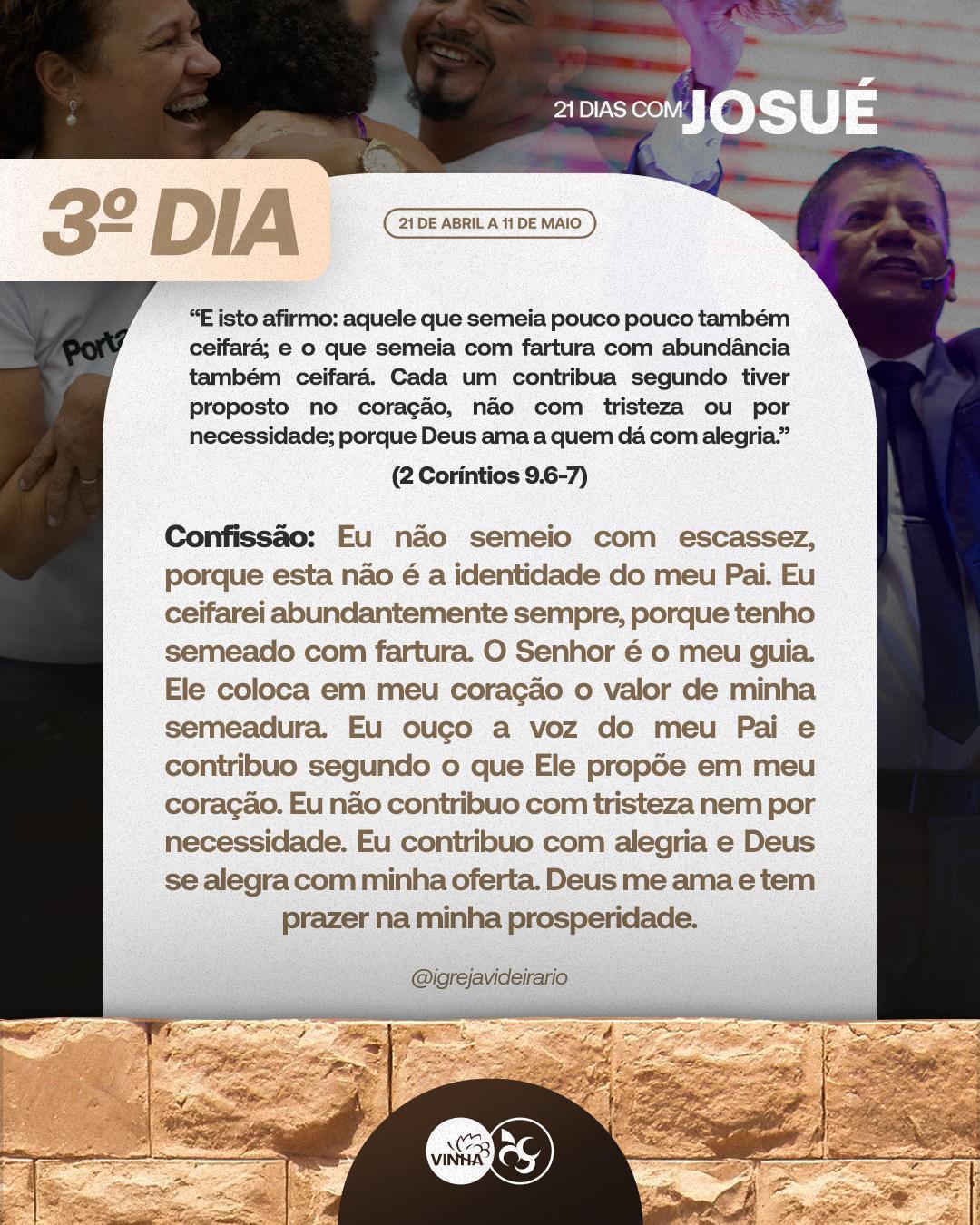 Dia 3 Jejum - Josué e o Maná