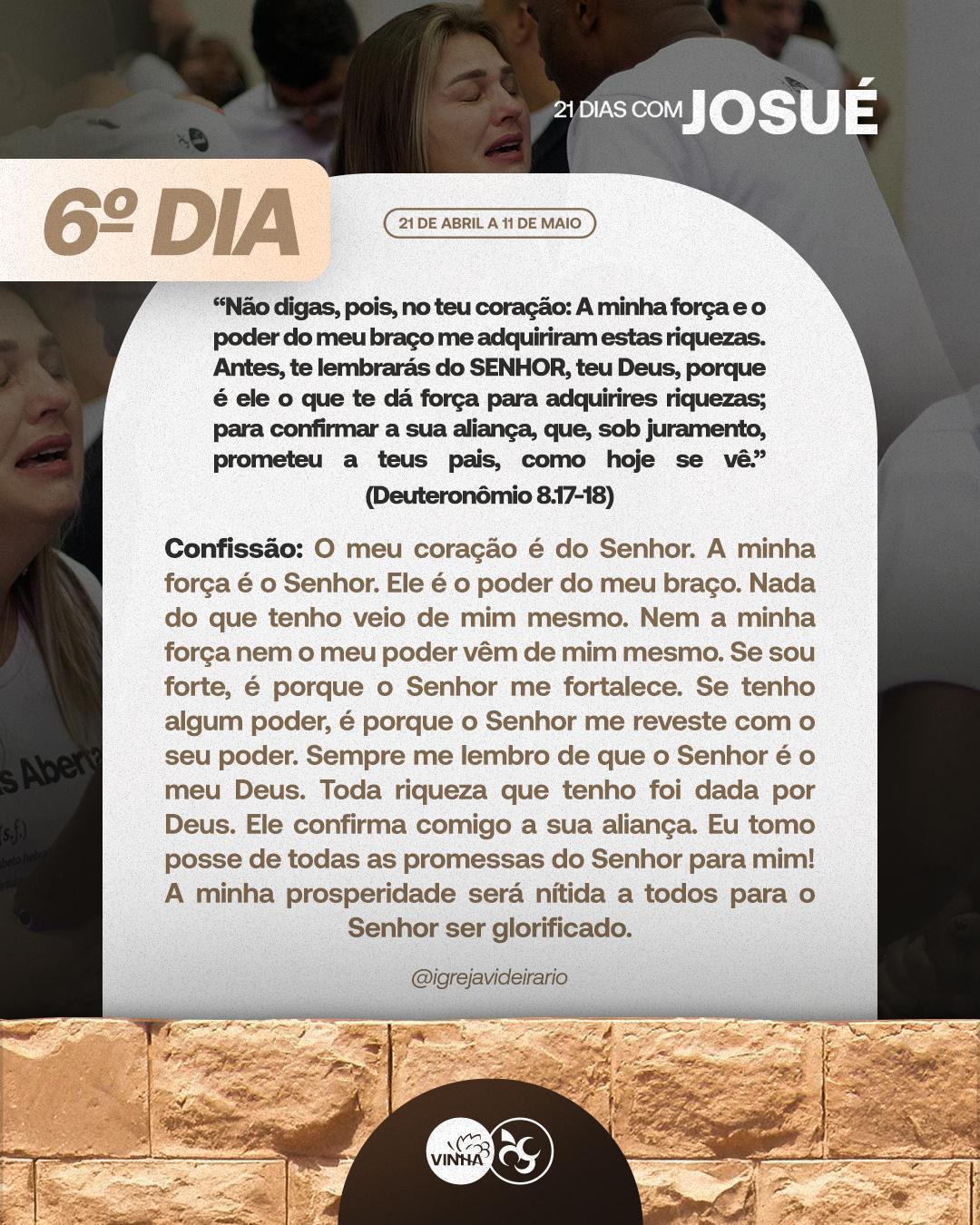 Dia 6 Jejum - Josué e as Novidades da terra
