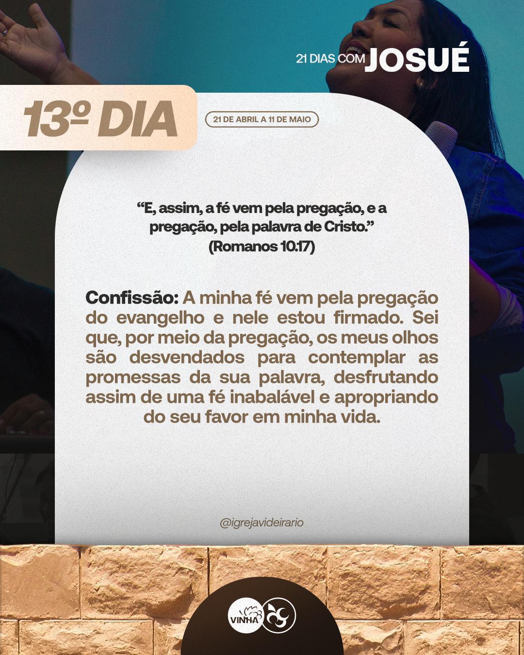 Dia 13 Jejum 21 Dias - Josué e os juízes 