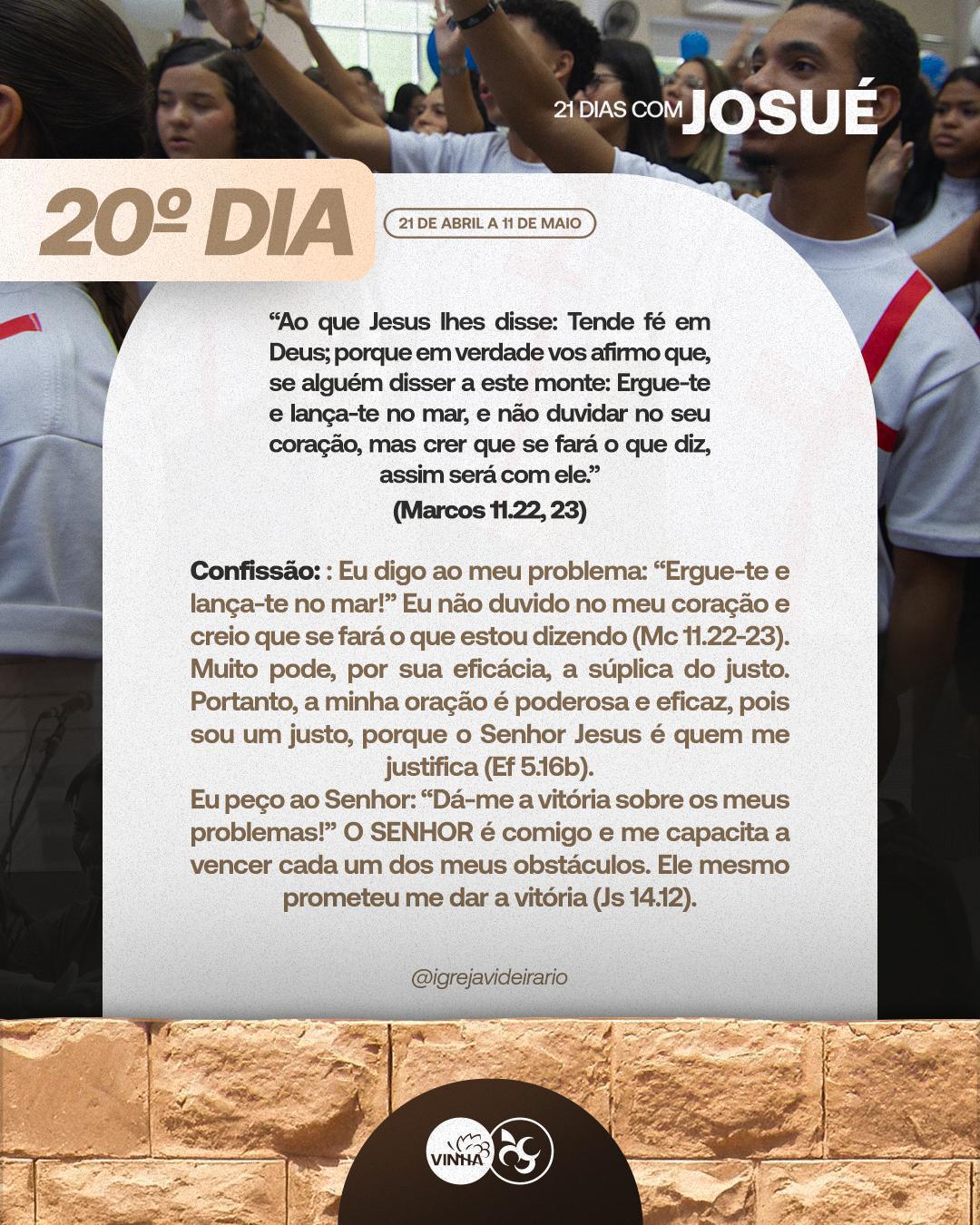 Dia 20 - Josué e a vitória dos improváveis 