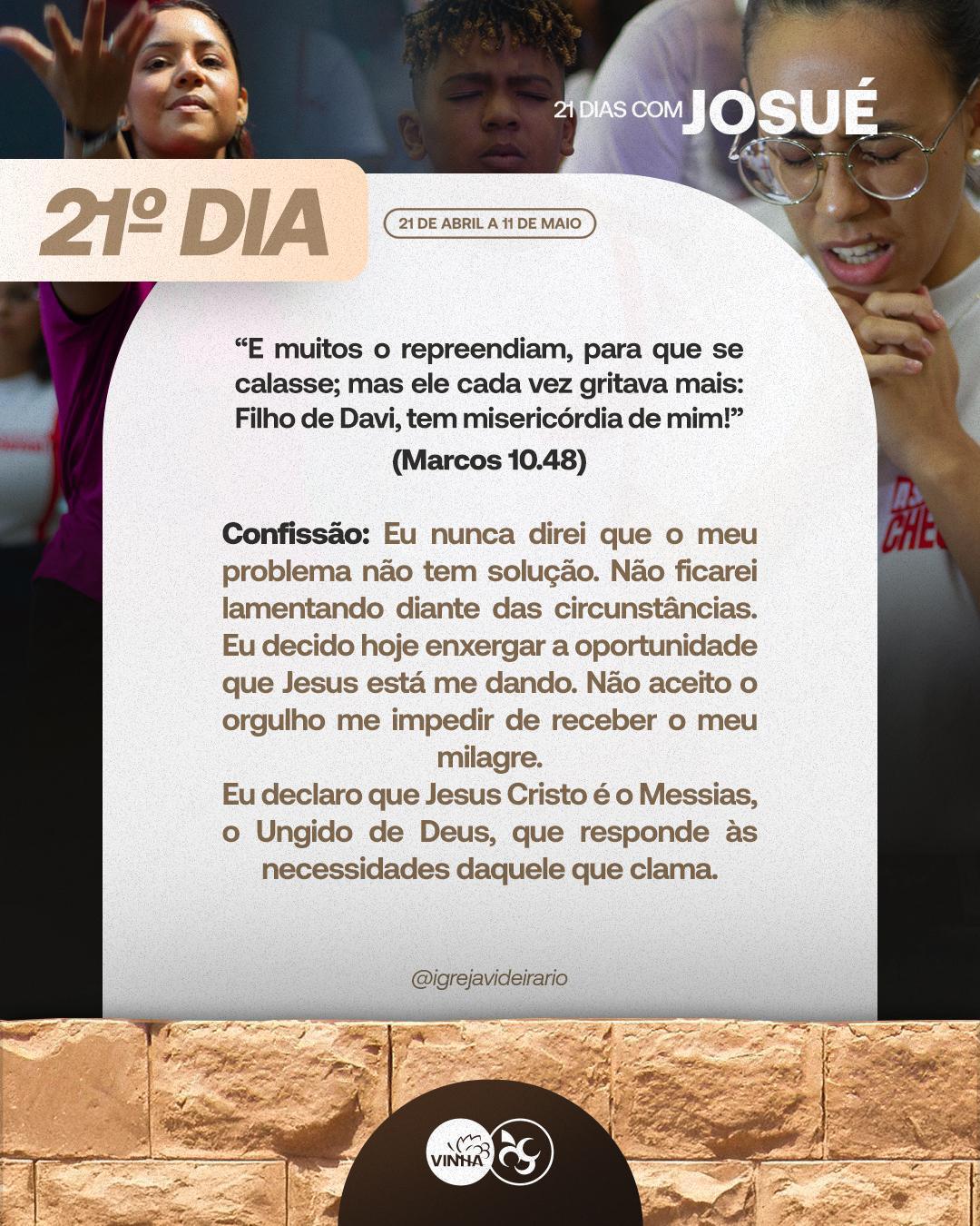 Dia 20 - Josué e a vitória dos improváveis 