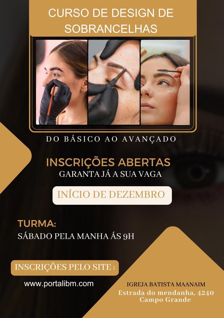 FAÇA SUA INSCRIÇÃO PARA O CURSO DE DESIGN DE SOBRANCELHAS