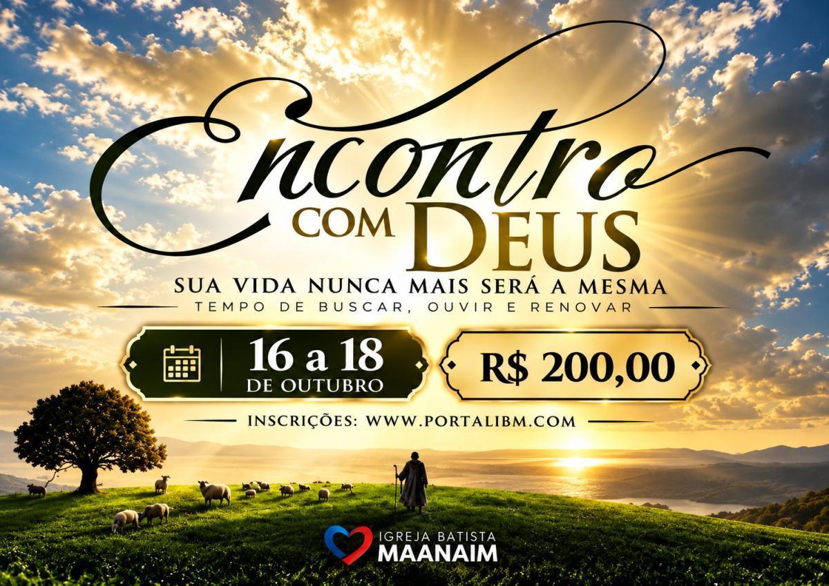 Encontro com Deus acontece de 16 a 18 de outubro Encontro com Deus acontece de 16 a 18 de outubro
