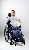 Un routard en fauteuil roulant