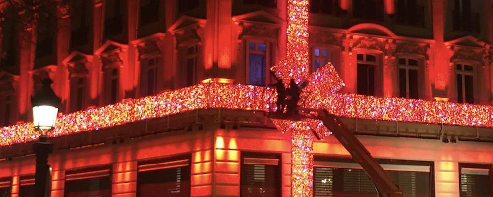 Décoration Cartier Champs-Elysées