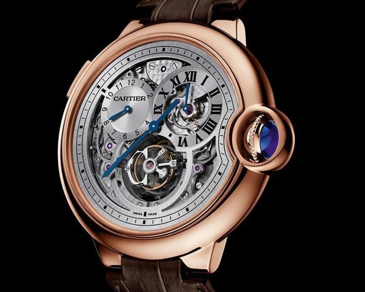 Montre Ballon Bleu de Cartier Tourbillon second fuseau double sautant :  haute horlogerie voyageuse