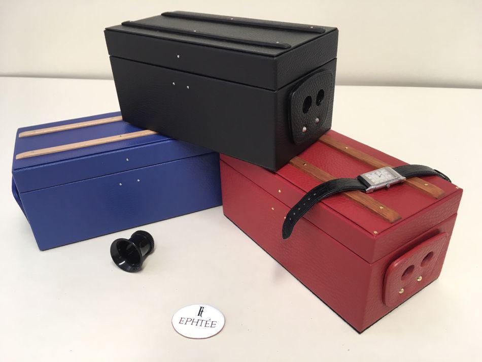 Ephtée : le coffret de voyage en cuir pour 3 montres Ephtée : le coffret de voyage en cuir pour 3 montres