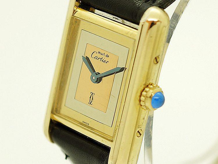 Montre Must De Cartier Argent Plaqué Or | Online www.pegasusaerogroup.com