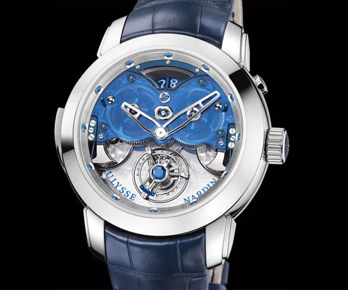 Ulysse Nardin Imperial Blue tourbillon volant r p t minute et