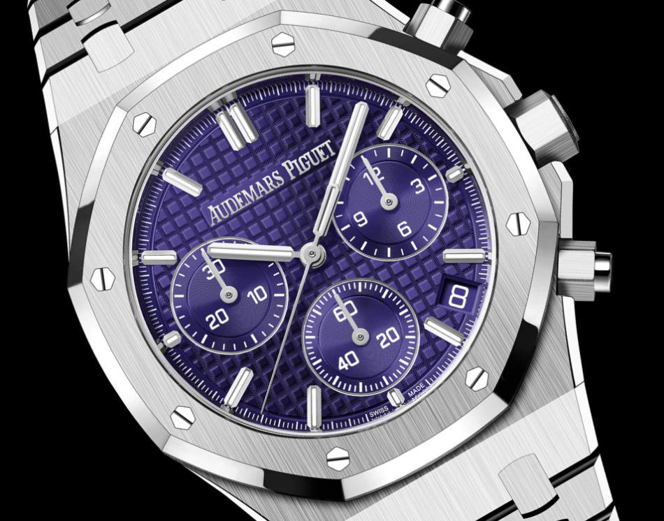 Audemars Piguet le discret chrono Royal Oak en or blanc Domaine