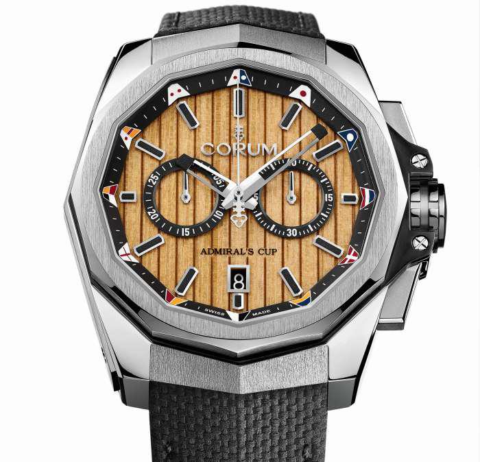 Corum Admiral s Cup AC One 45 Bois du teck pour cadran