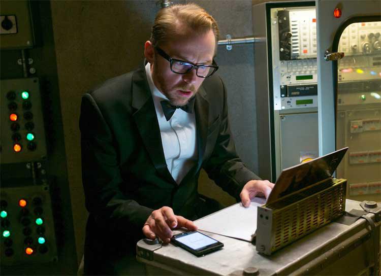 Mission Impossible Rogue Nation Simon Pegg porte une Tissot T