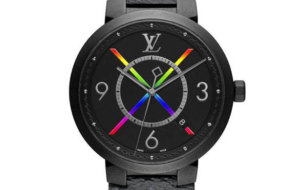 Louis Vuitton Tambour Moon Dual Time Quartz Watch Stainless Steel With  Monogram Vernis 35 Auction