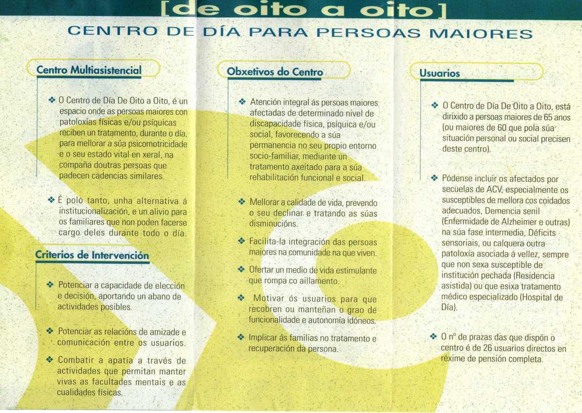 Centro de dia de oito a oito