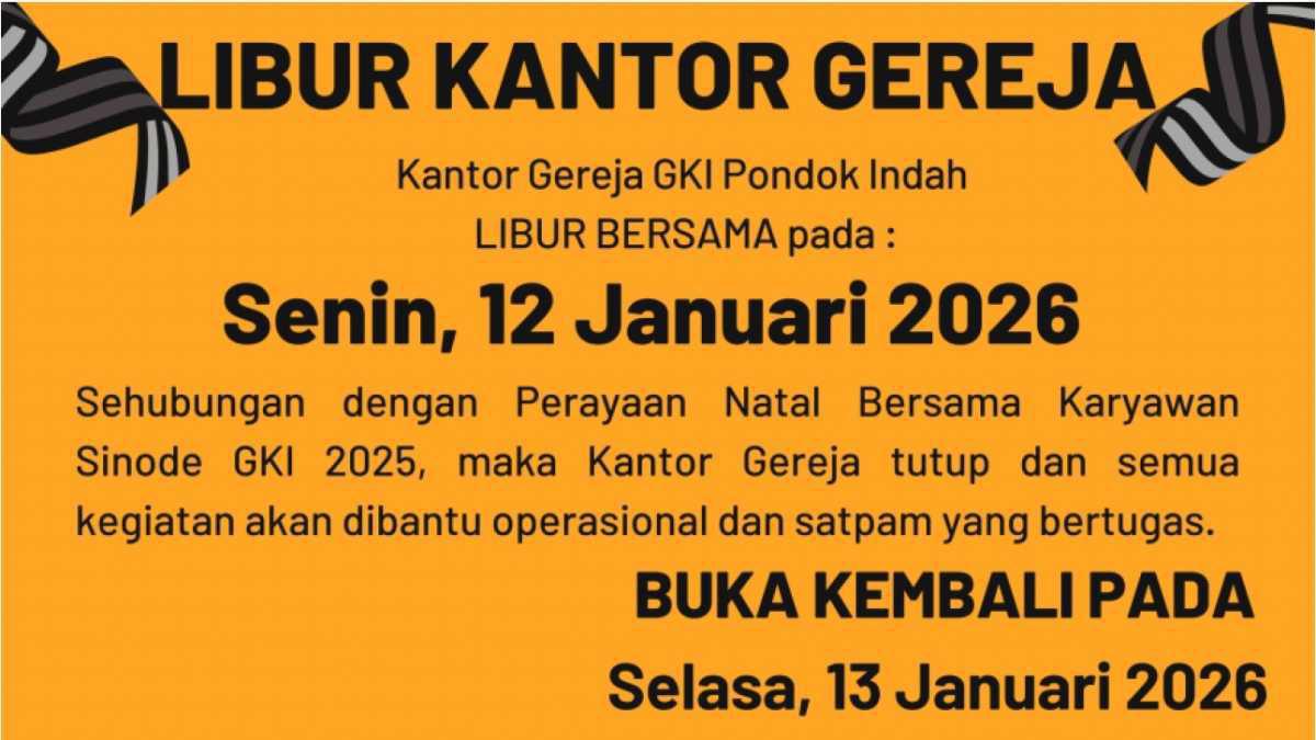 Libur Kantor Gereja Libur Kantor Gereja