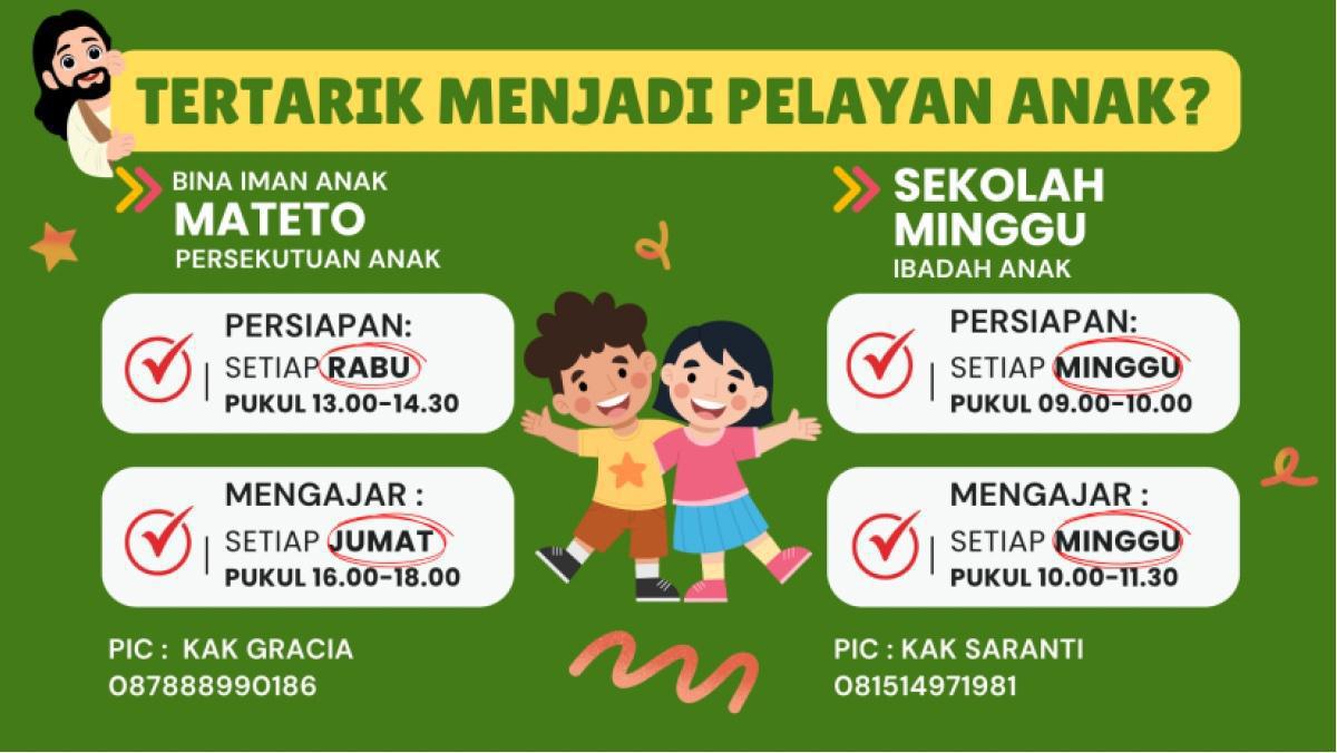 Ajakan Menjadi Pelayan Anak