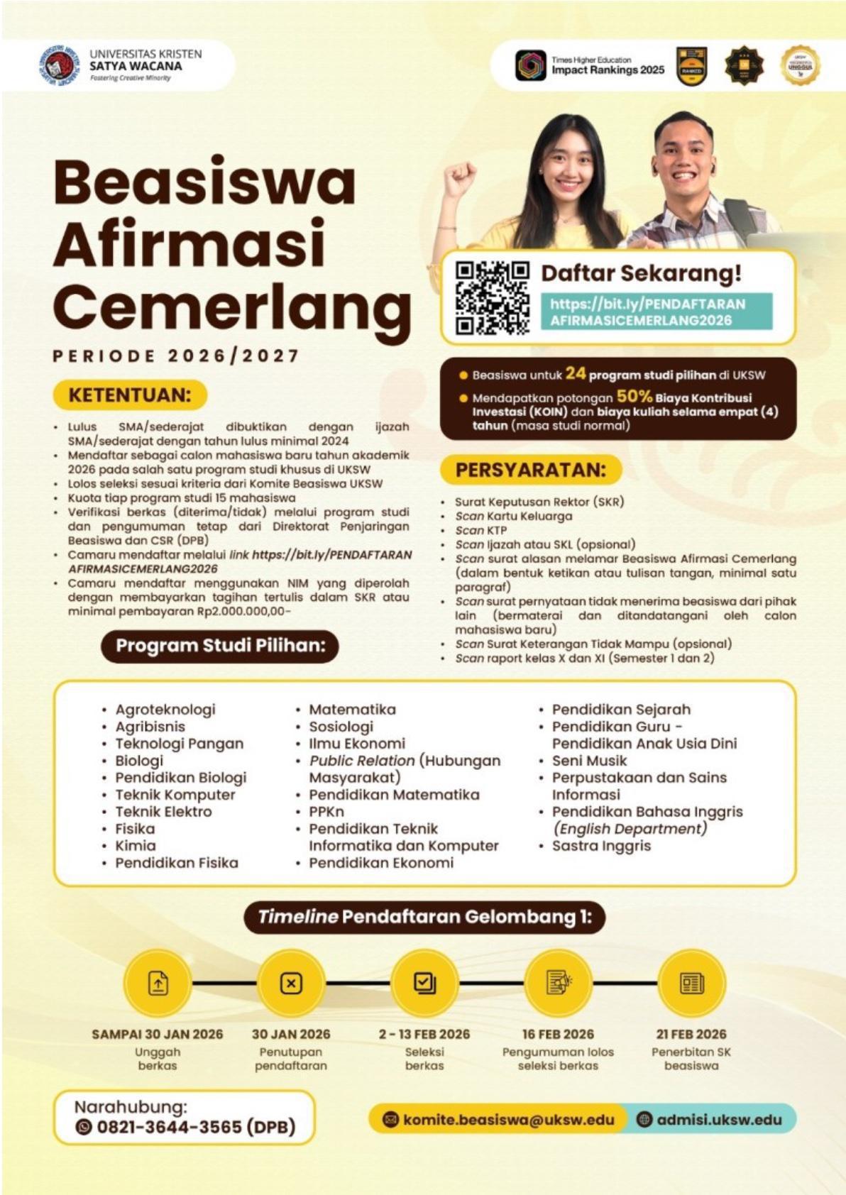 Beasiswa Satya Wacana