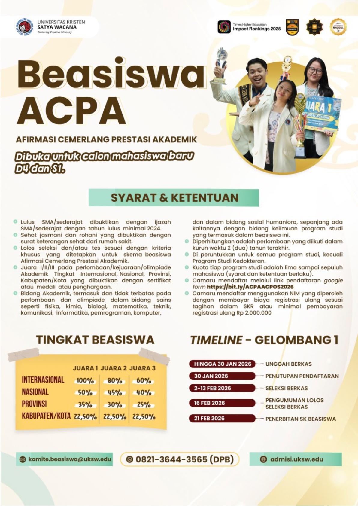 Beasiswa Satya Wacana