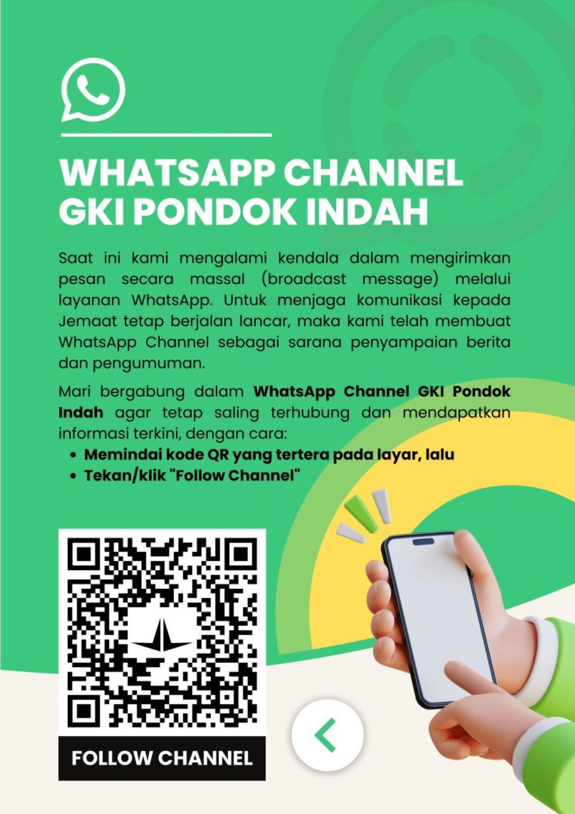 Whatsapp Channel GKI Pondok Indah
