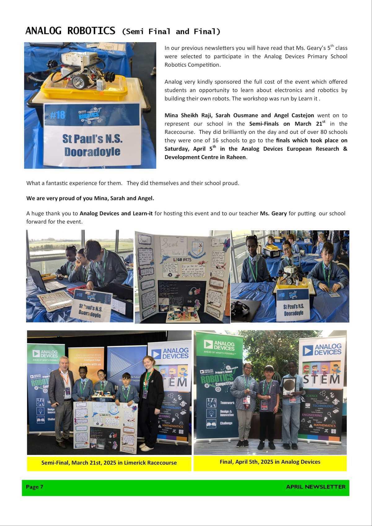 April Newsletter