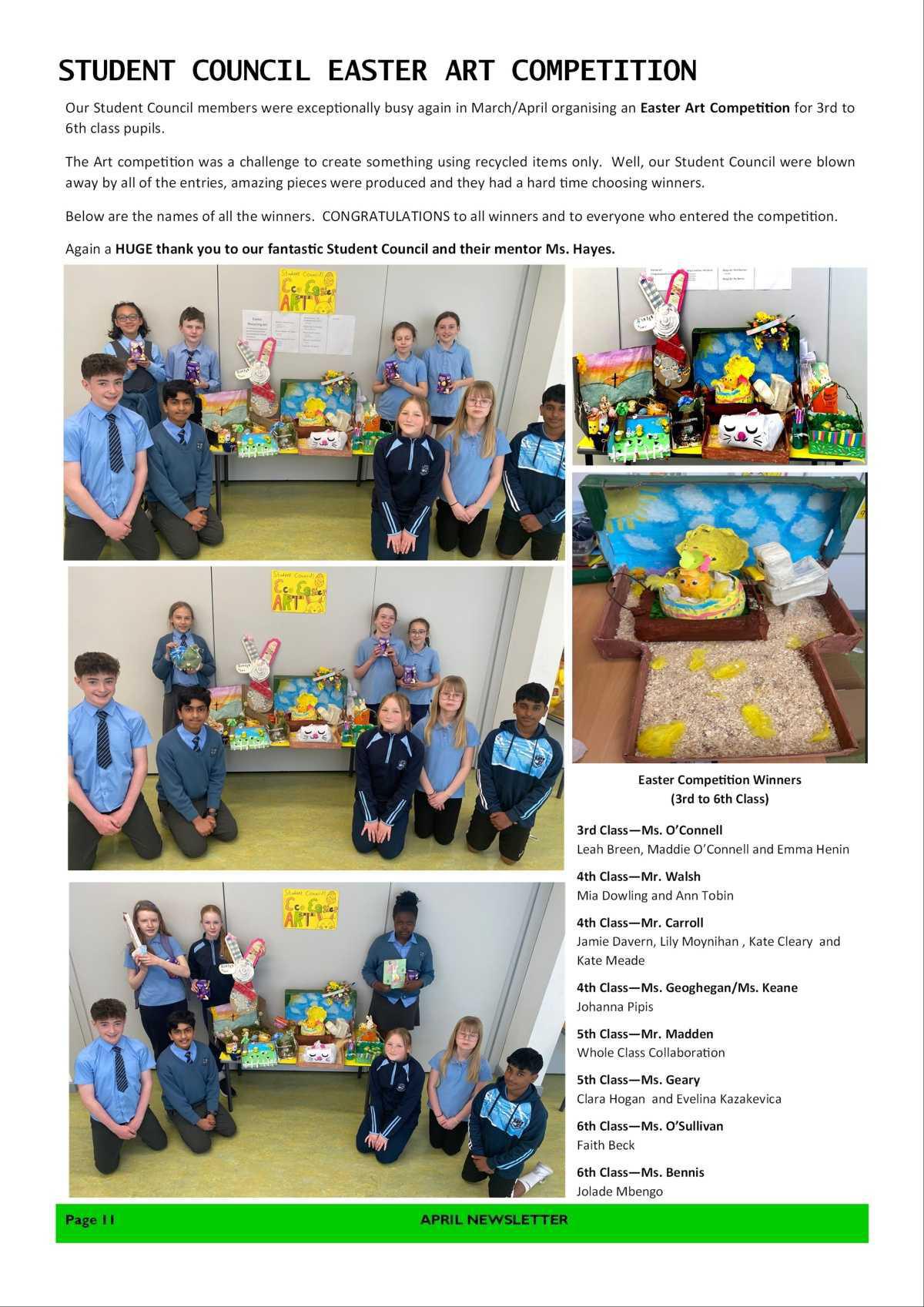 April Newsletter