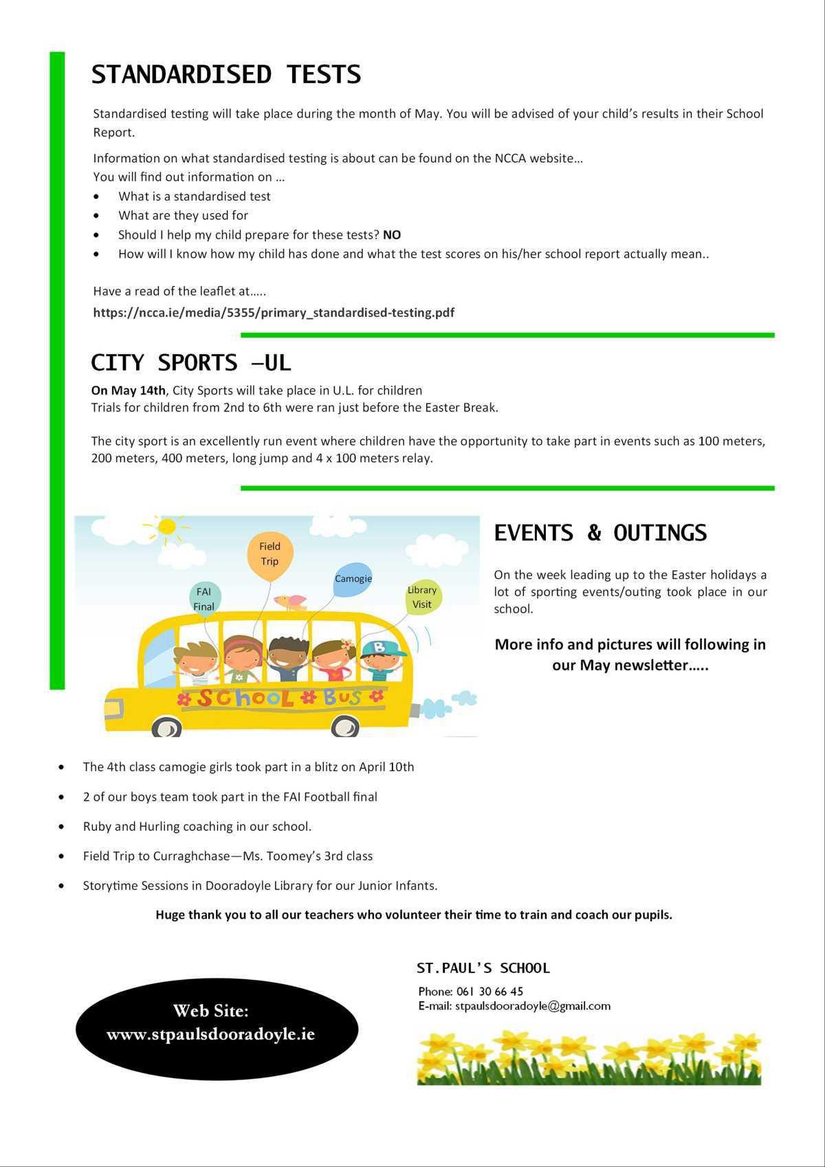 April Newsletter