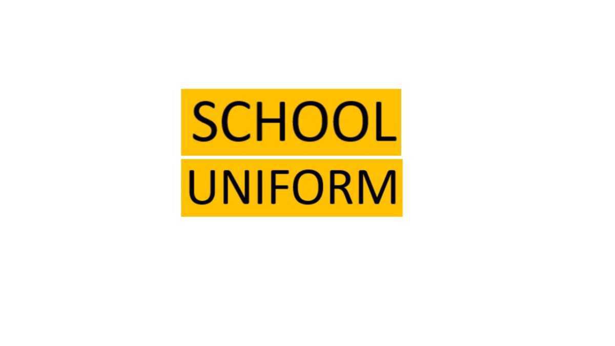 School Uniform - Sizing Evenings