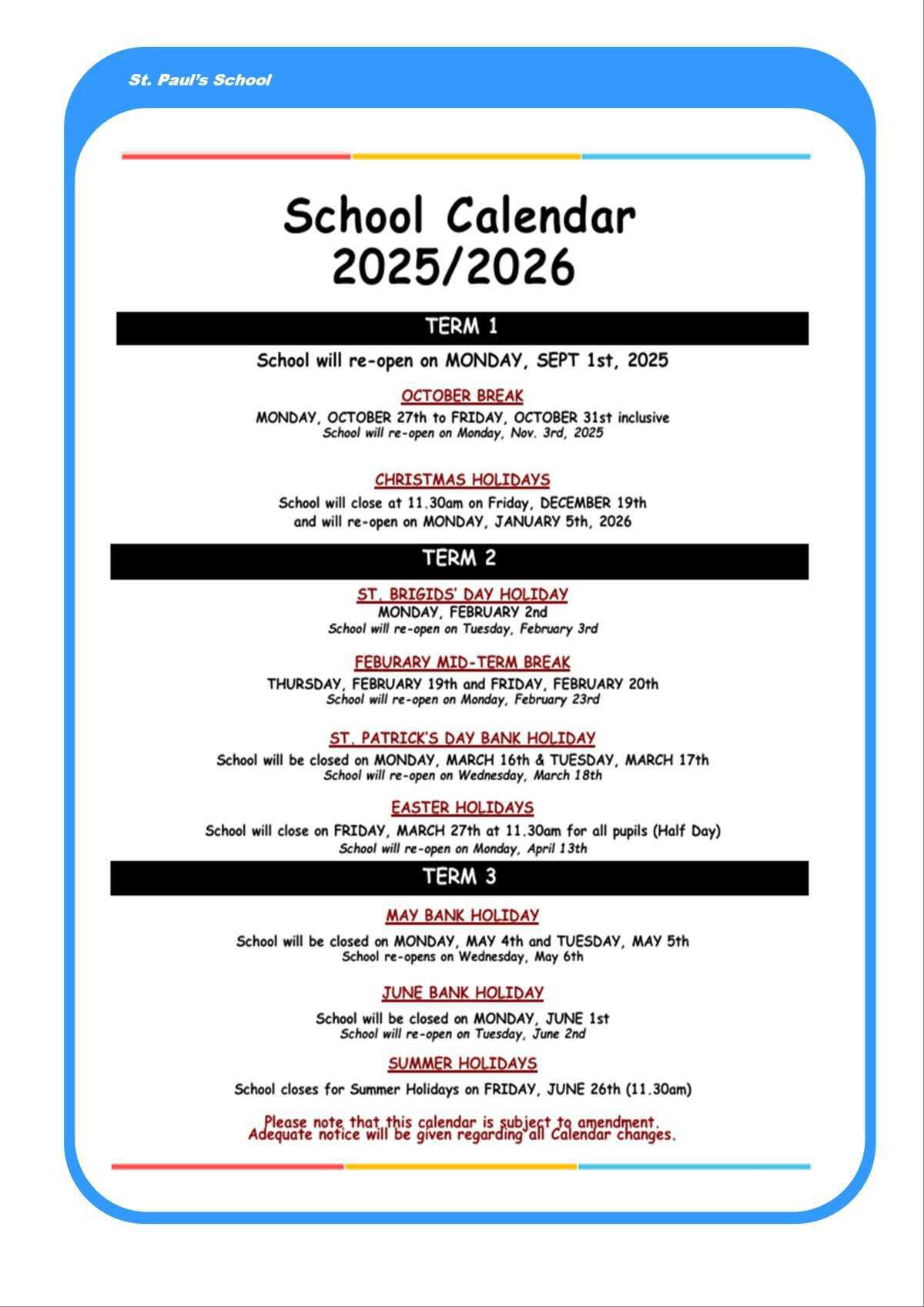 May Newsletter