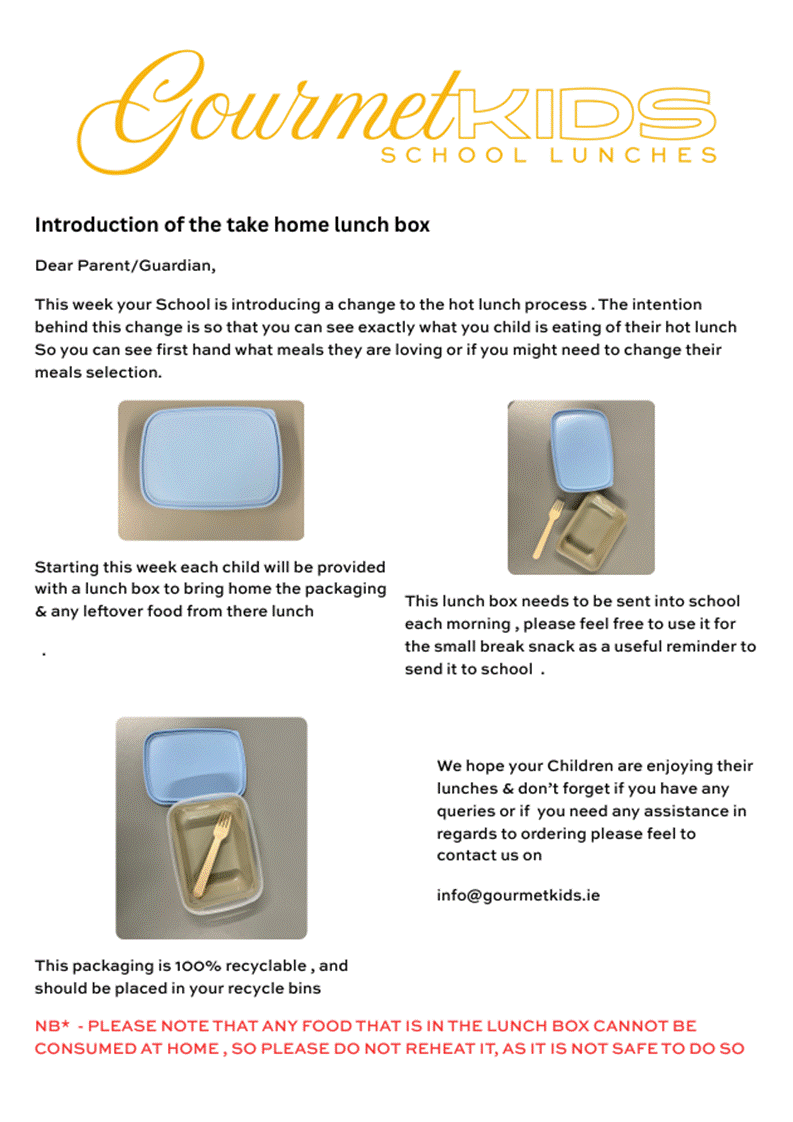 Hot School Meals - Update