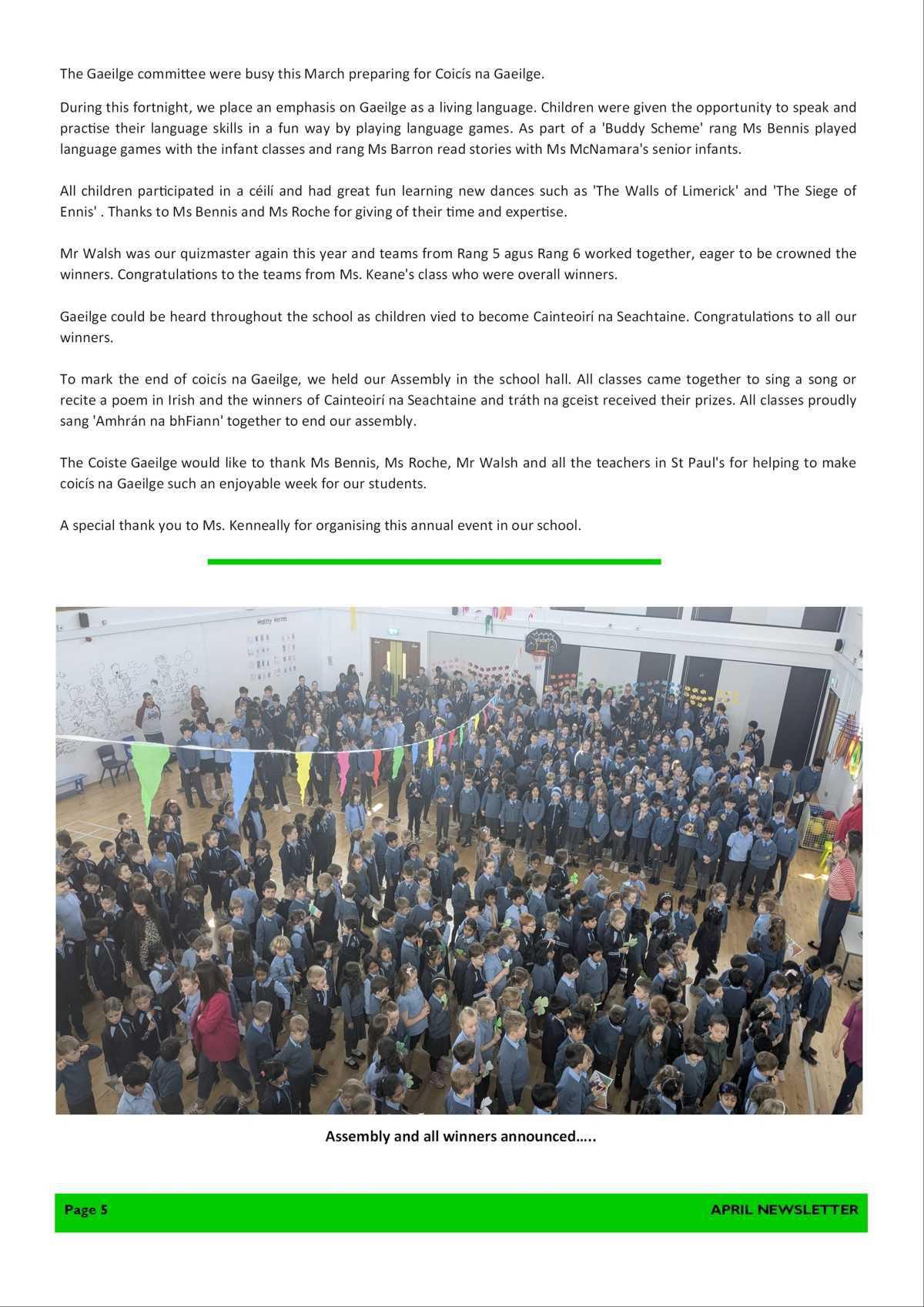 April Newsletter