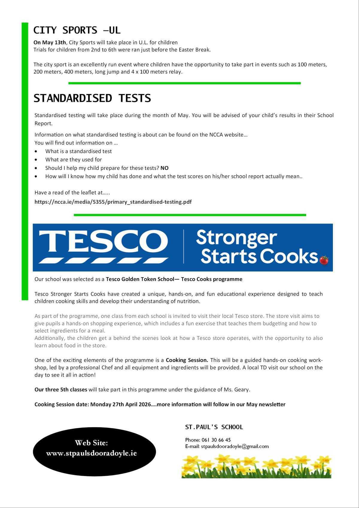 April Newsletter
