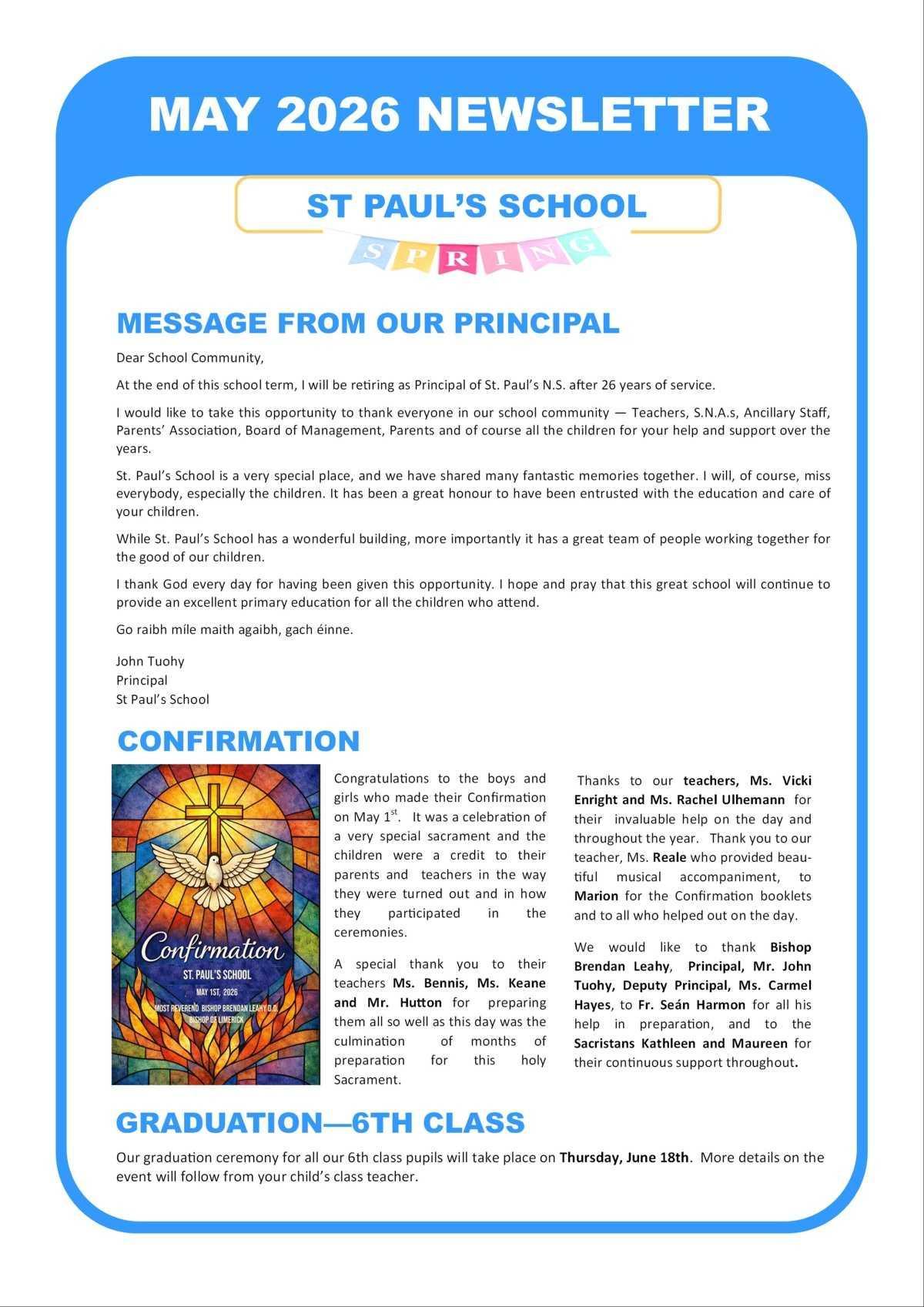 May Newsletter