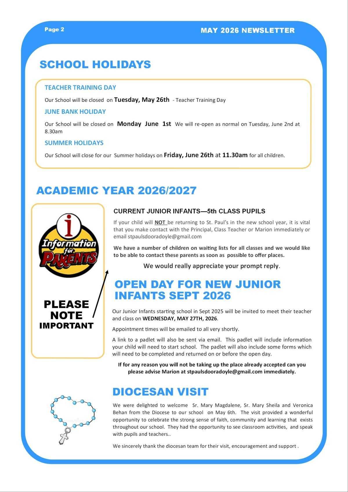 May Newsletter