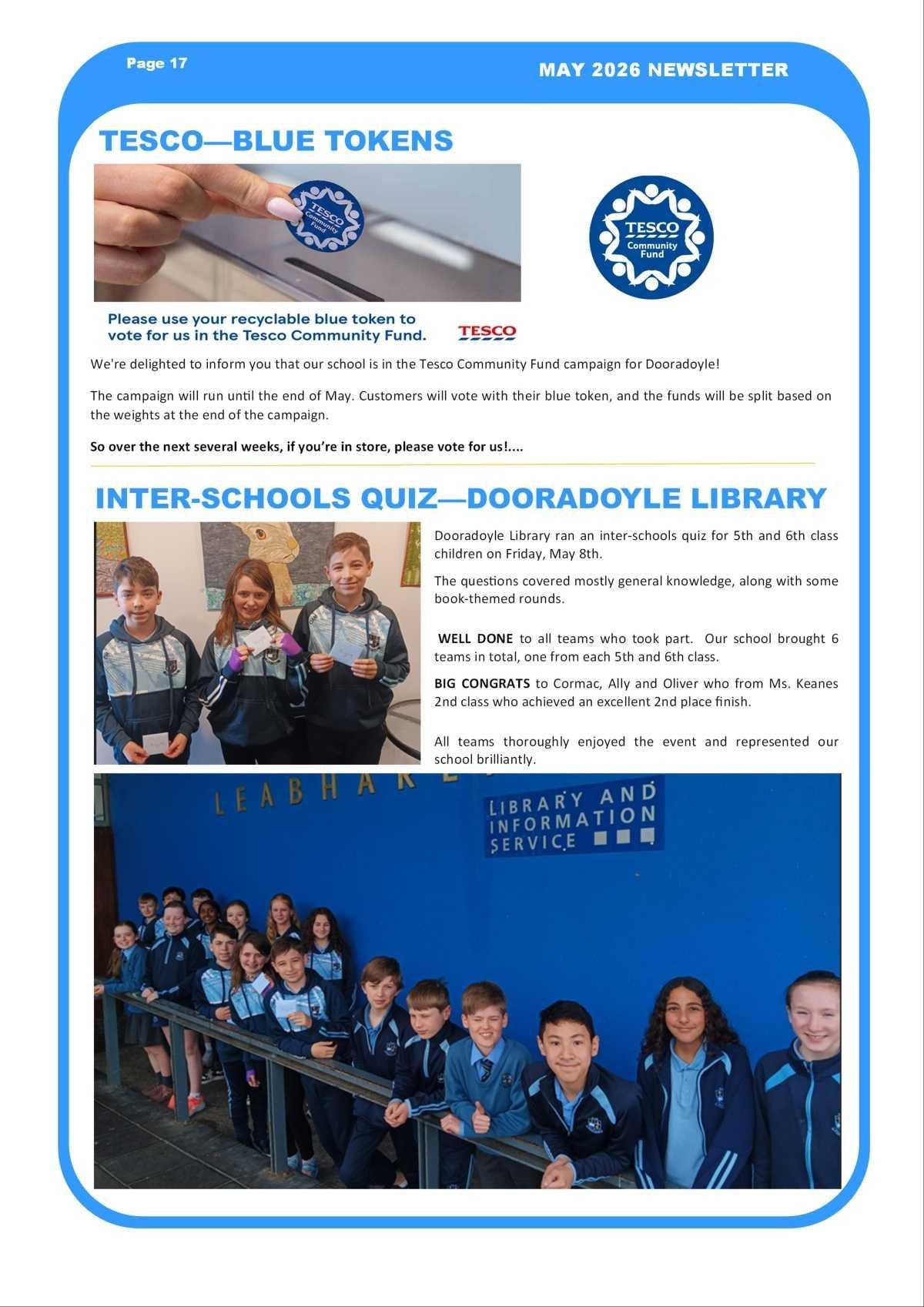 May Newsletter
